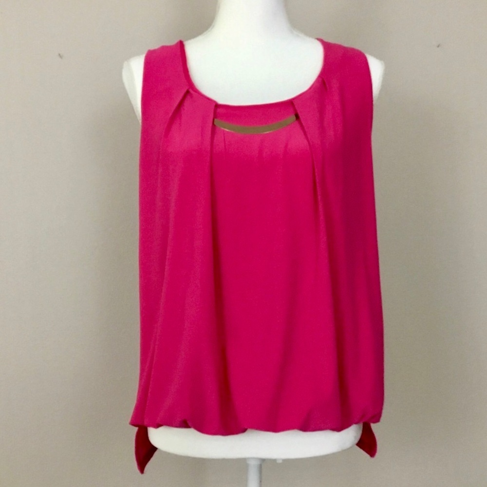 Naif magenta sleeveless top - Picture 3 of 9